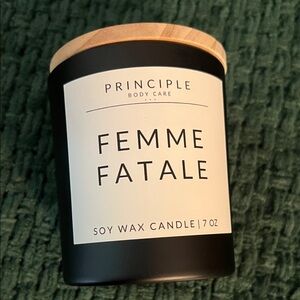 NEW Principle body care Femme Fatale Soy Wax Candle